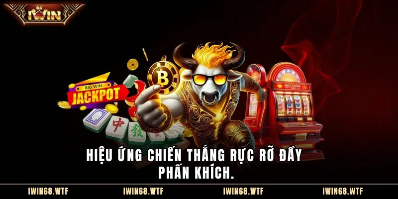 Hiệu ứng chiến thắng rực rỡ đầy phấn khích.